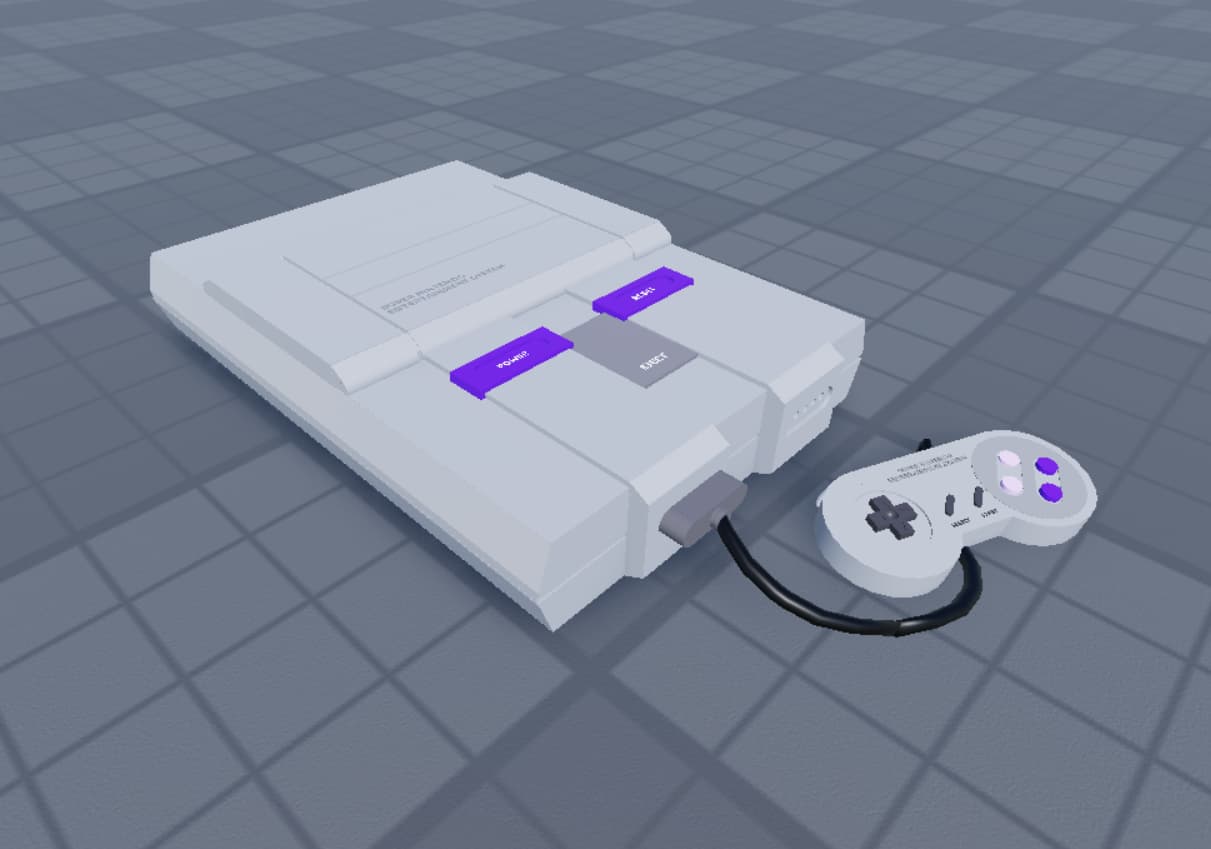 Built an entire room for my Nintendo consoles I built in Roblox Studio ...