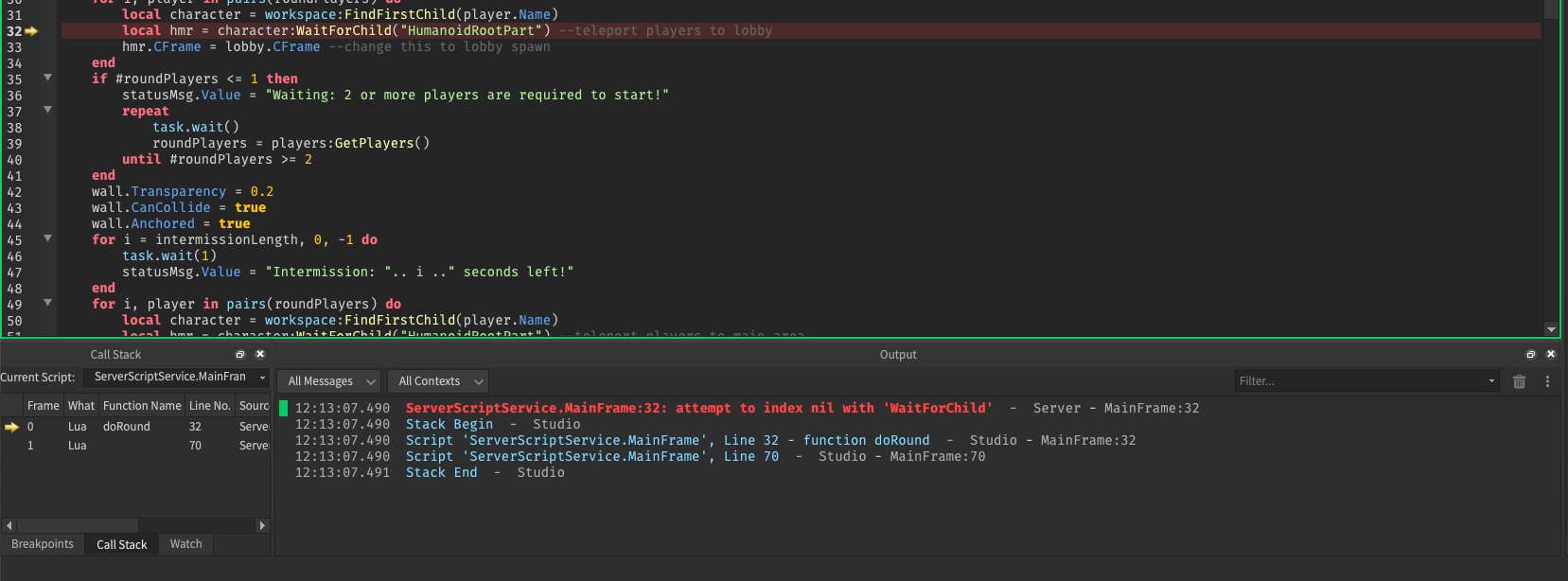 I need help with creating a lobby spawner - Scripting Support ...