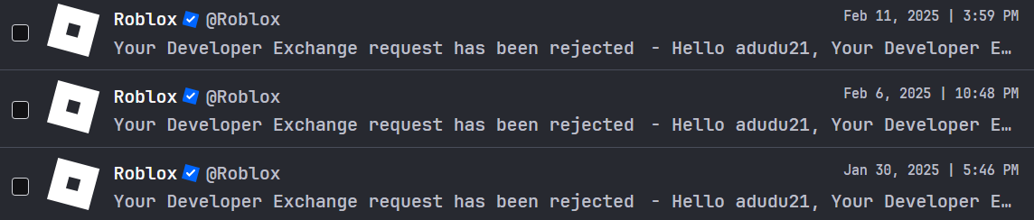 DevEx rejected 4 times this month - Platform Usage Support - Developer ...