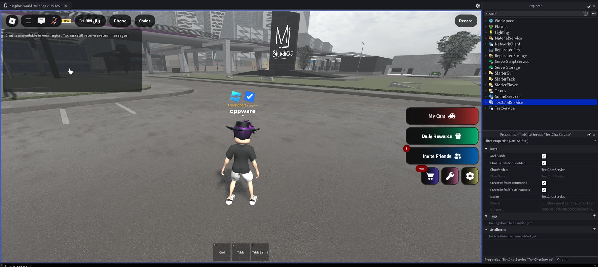 TextChatService issues in the middle east - Scripting Support ...