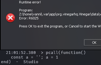 ANY error in command bar crashes the studio - Studio Bugs - Developer ...