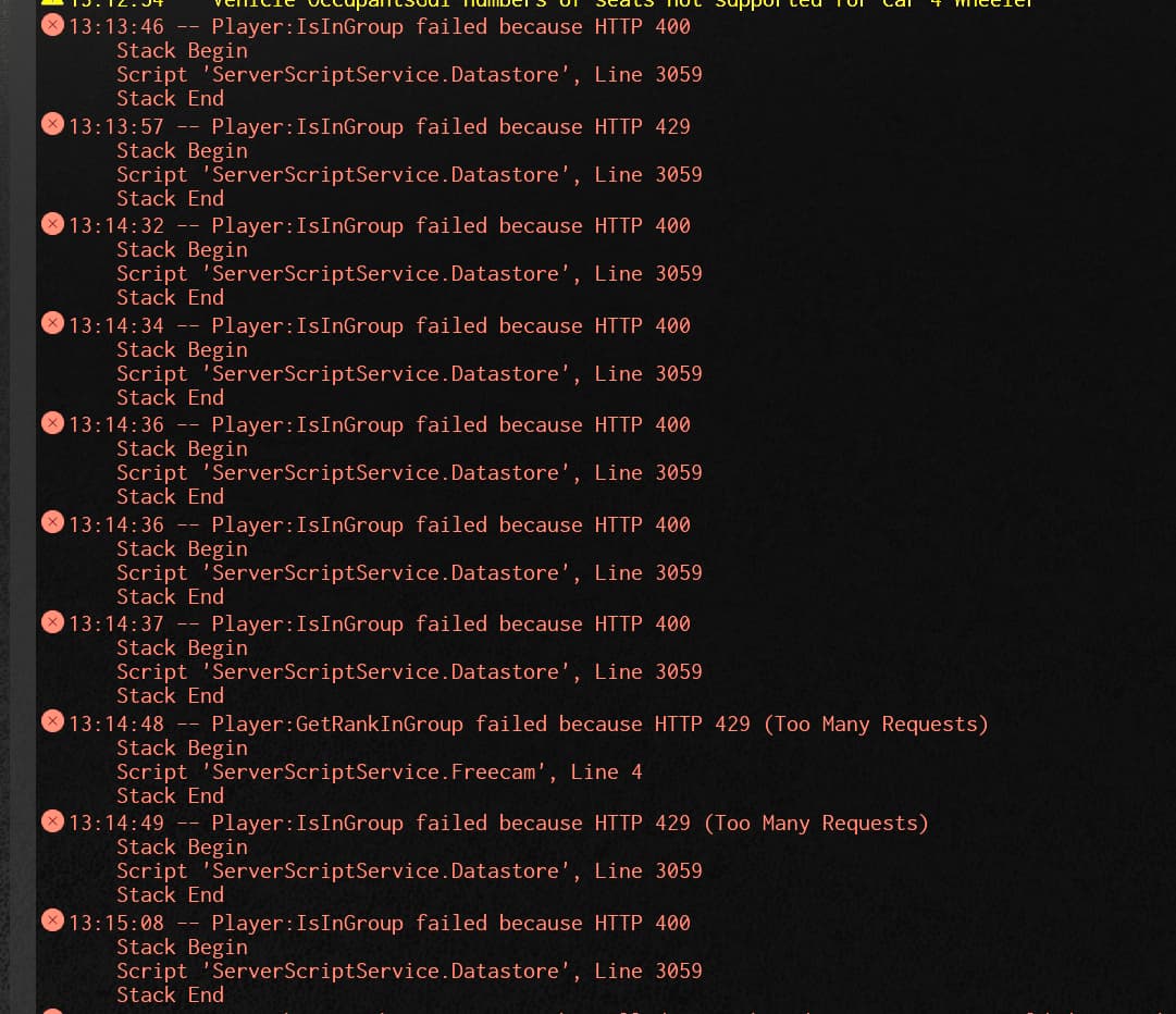 Group-related API Calls Failing Sporadically - Engine Bugs - Developer ...