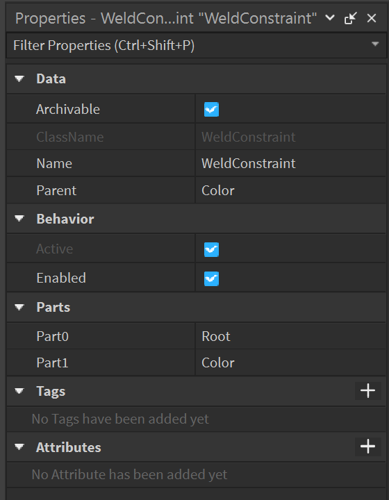 WeldConstraint not updating with tween - Scripting Support - Developer ...