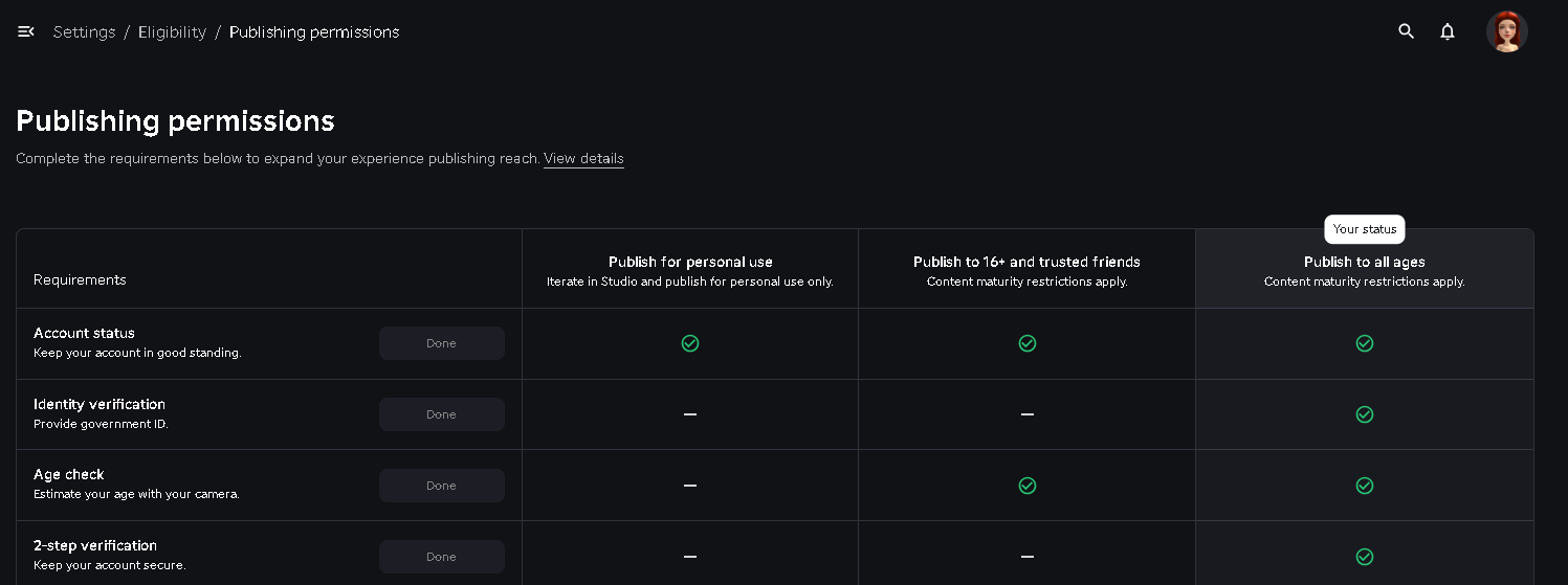Account Reach is stuck on 'Publish to 16+ and trusted friends' but
