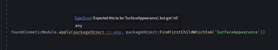 Wrong argument underlined - Studio Bugs - Developer Forum | Roblox