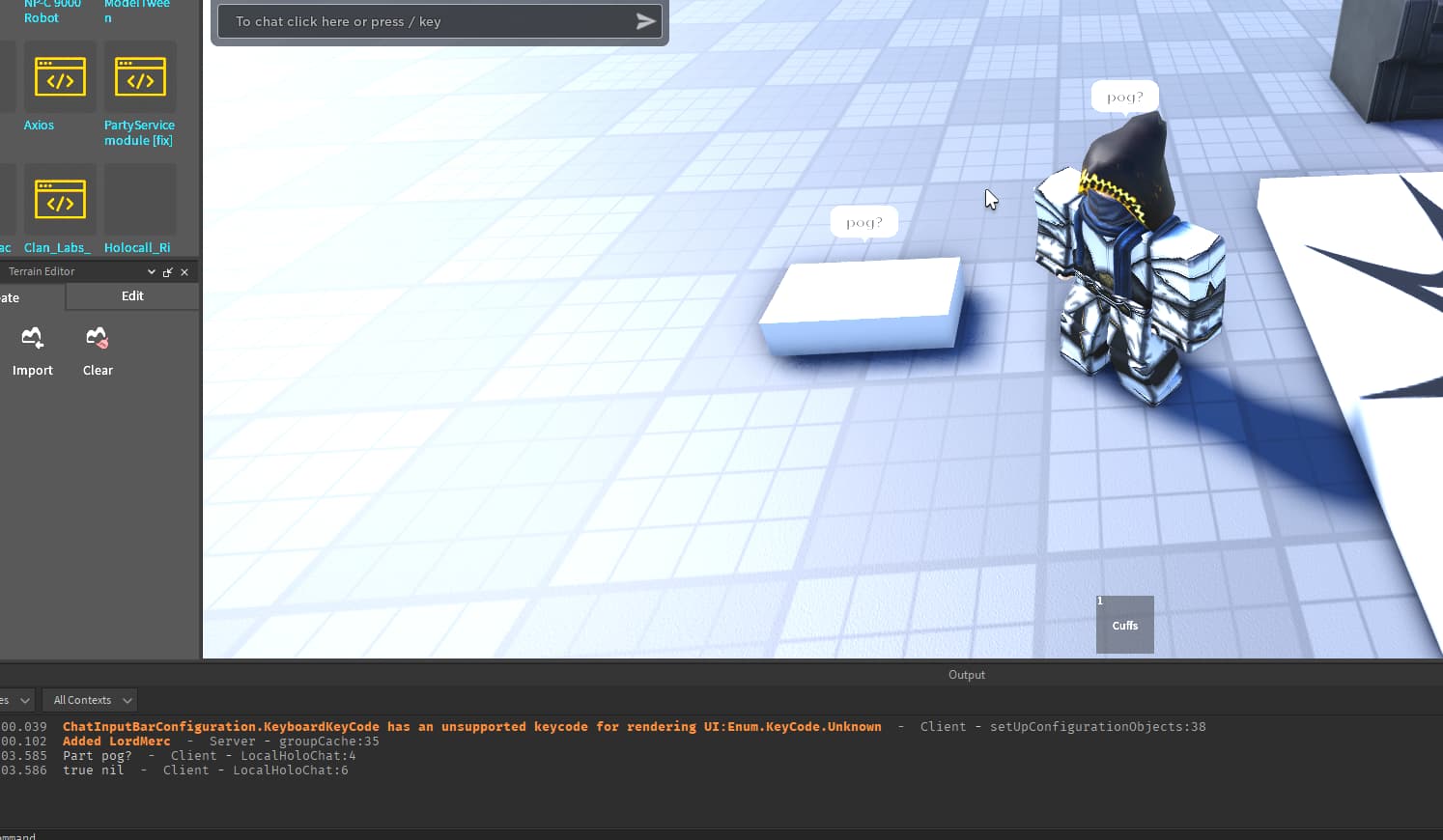 TextChatService:DisplayBubble() not working on 3 accounts - Engine Bugs ...