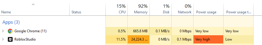 Memory leak when opening certain place (computer literally shuts down ...