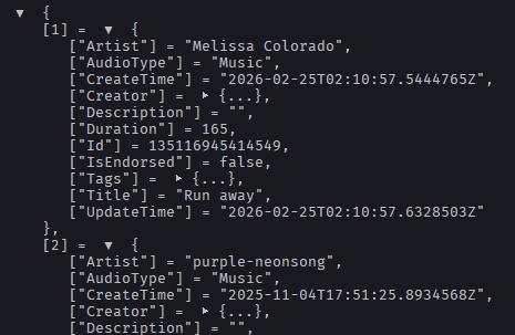 SearchAudioAsync() Returns Lesser Songs than Results on Creator