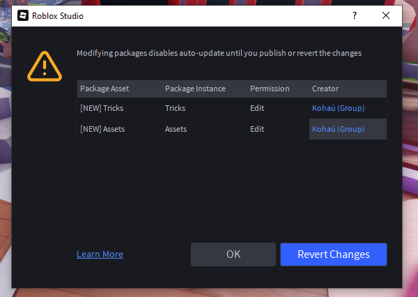 Package shows changes I didn’t make - Studio Bugs - Developer Forum ...