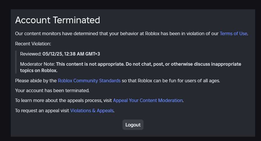 Accounts Terminated For No Reason Given By The AI System Automation And 