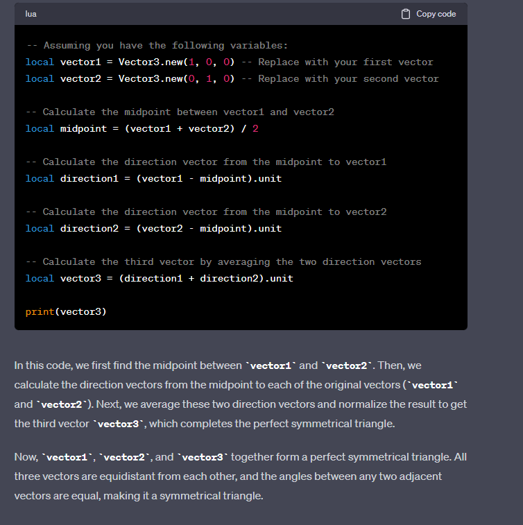 How to get opposite point relative to corner? - Scripting Support ...