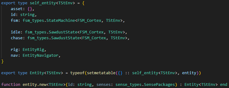 Entity bindings to StateMachine