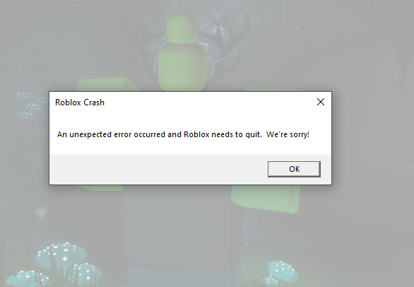 Roblox Crash unexpected Error : r/RobloxHelp