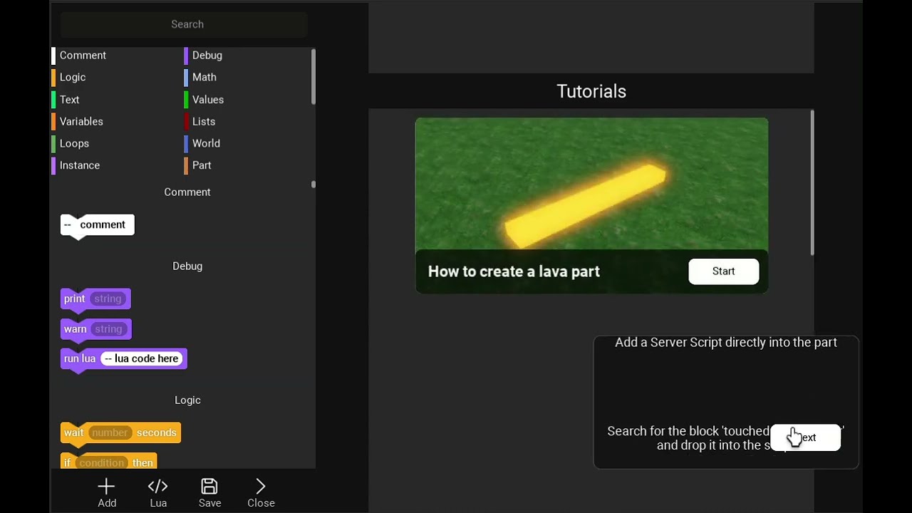 BlockLua | Roblox Visual Scripting like Scratch! - Page 11 - Community ...