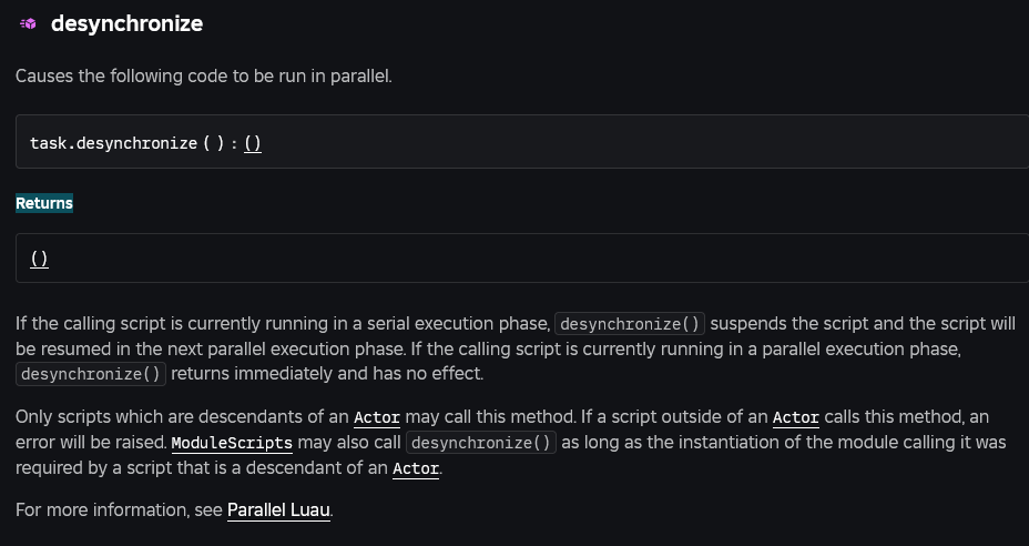 Task.desynchronise warning can only be silenced by wrapping it