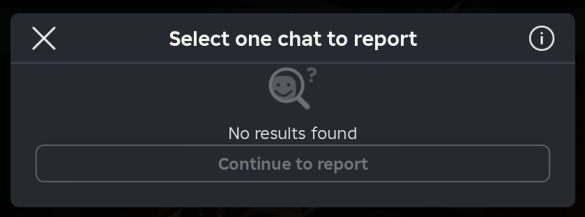 Is there any way to pop up the report chat messages window