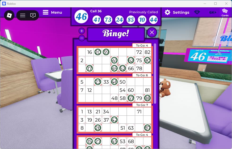 Bloxy Bingo - Player Manual (Settings) - Bulletin Board - Developer ...
