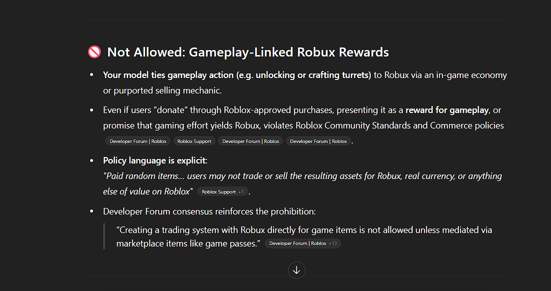 Can I Give Robux For In Game Performance Game Design Support 