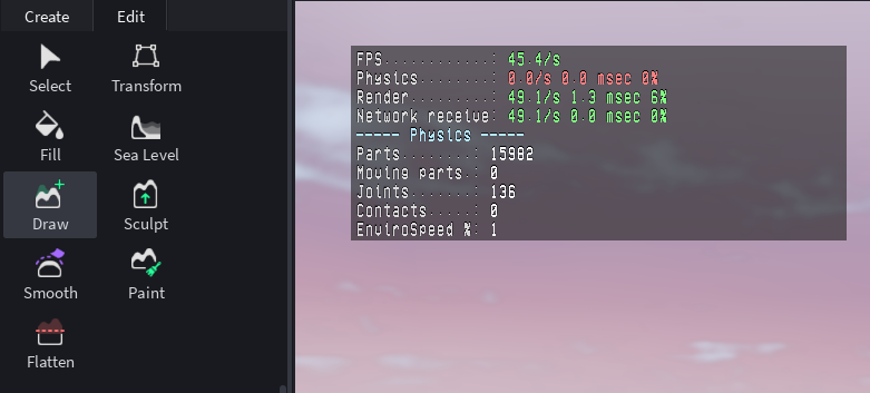 Opening and using terrain tools degrades FPS - Studio Bugs - Developer ...