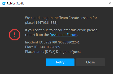 Locked out of editing Team Create place - Studio Bugs - Developer Forum ...