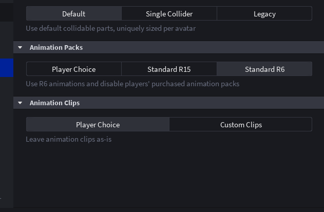 My Character Is In R15 But The Animations Is R6 Platform Usage