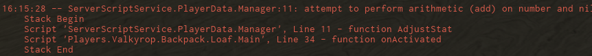 A little issue with ProfileService - Scripting Support - Developer ...