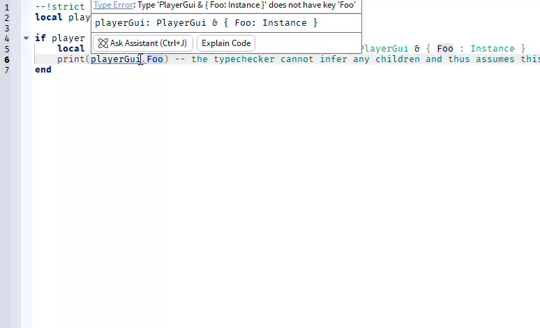 Using the New Luau type solver's intersecting types give a type error ...