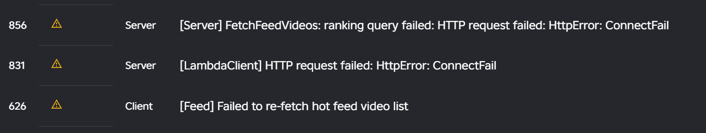 Constant Reports of "HTTP request failed: HttpError: ConnectFail ...