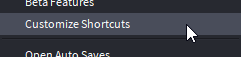 Customize Shortcuts