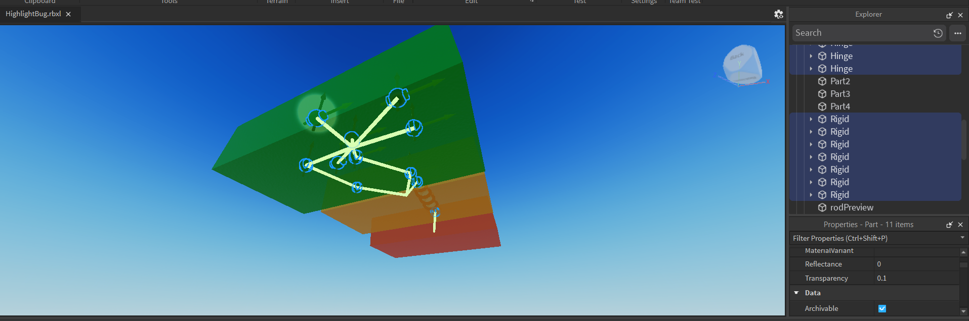 Highlighter Bug Is this a bug? Highlight stops being visible due to camera orientation ...