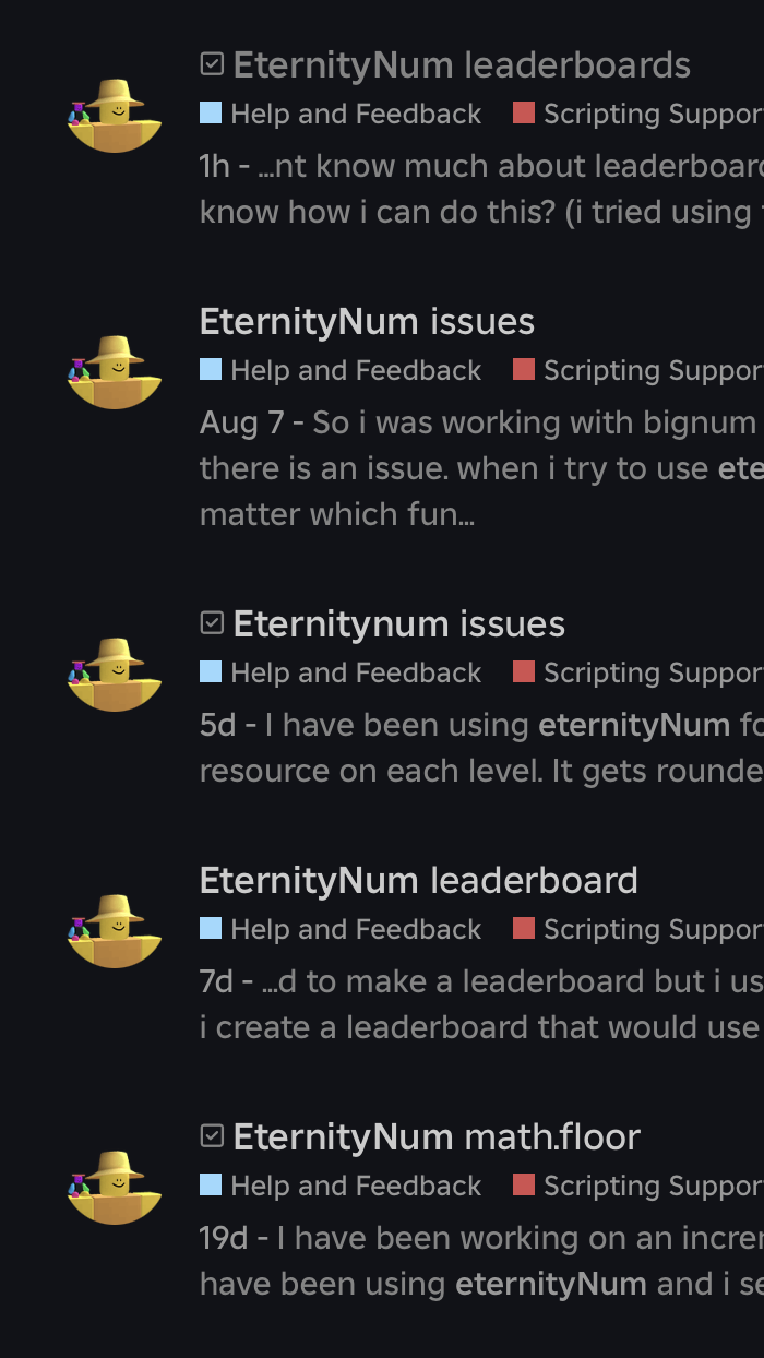 EternityNum Leaderboards Scripting Support Developer Forum Roblox 376815a8555b3c89bddb1490d492907e302f1dcb