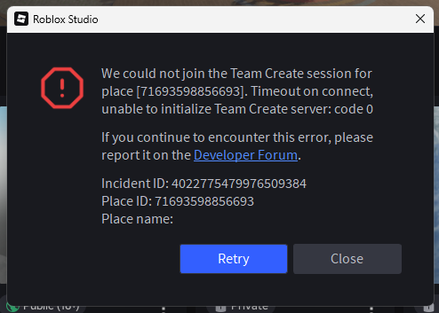 Unable to open game in Studio home page - Studio Bugs - Developer Forum ...