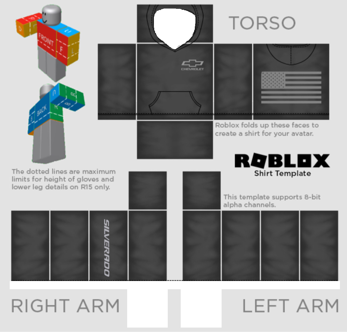 Roblox Black Hoodie Roblox Shaded Hoodie Template Black Hoodie