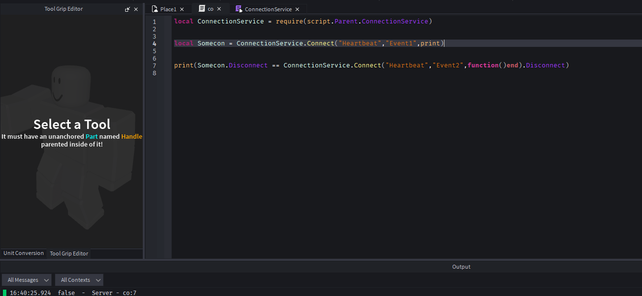 ConnectionService, a new utility module by me - Community Resources ...
