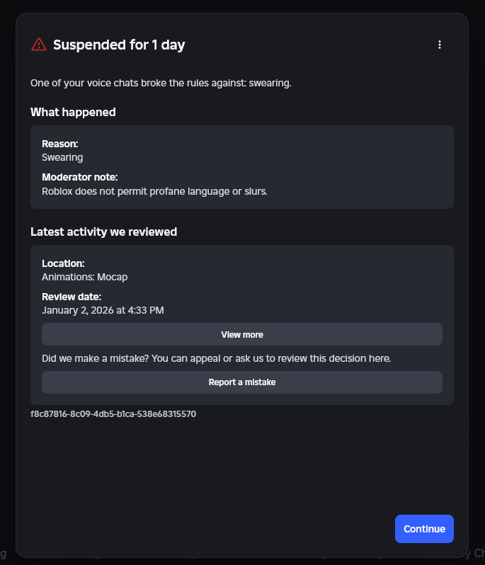Appeal Got Updated And Banned 2nd Time Other Bugs Developer Forum 