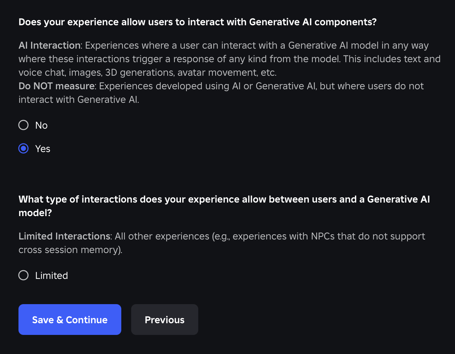 user_7b90df9b様　リクエスト　おまとめ８点 Content Maturity - AI w/ non-limited interactions - Platform Usage