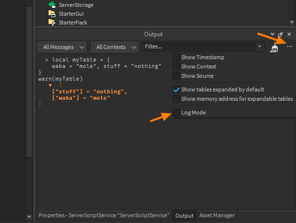 Why is my output window doing this - Scripting Support - Developer ...