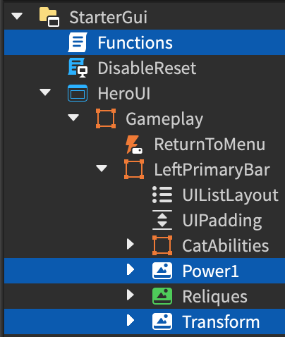 Here is how the buttons are organized