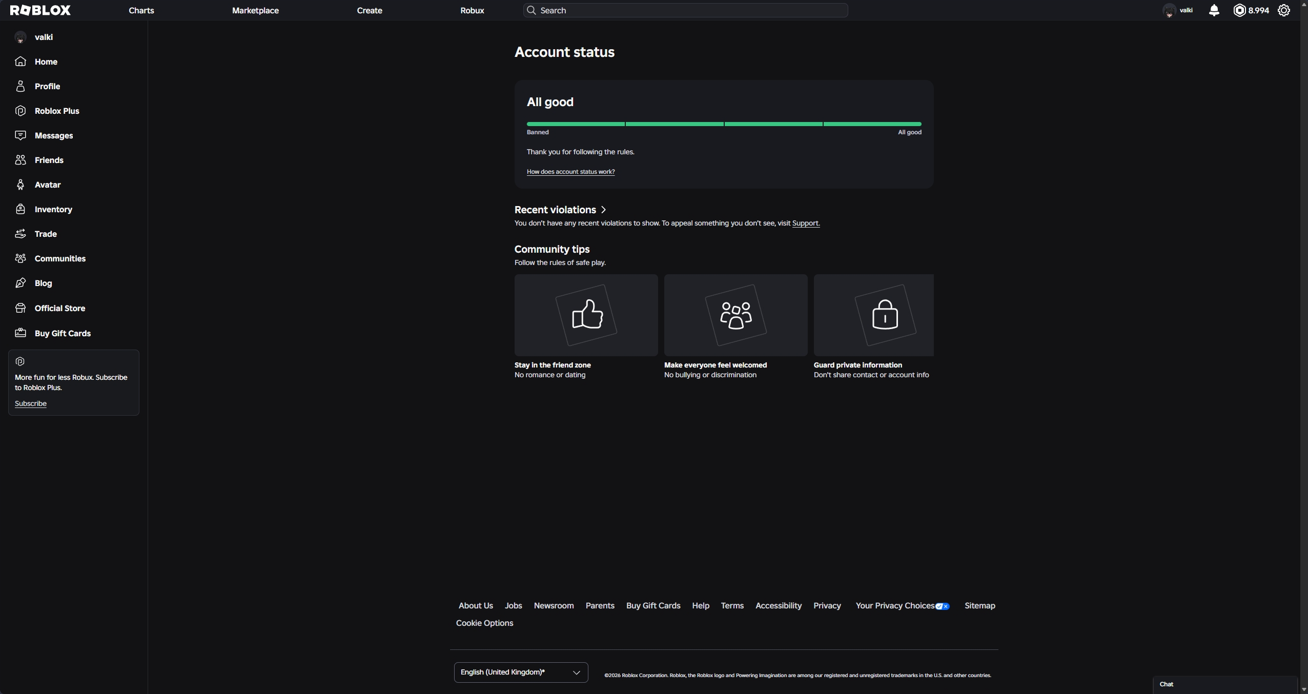 user_7b90df9b様　リクエスト　おまとめ7点 Safety Dashboard shows nothing - Roblox Application and Website