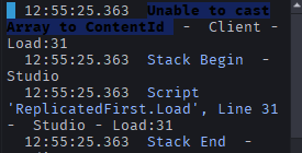 Unable to cast Array to ContentId - Scripting Support - Developer Forum ...