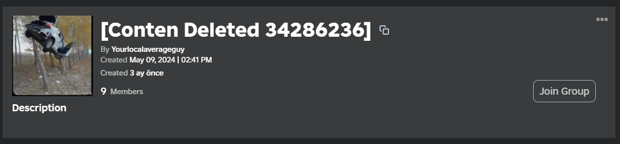 Ban/Warning message not showing content with a deleted bio - Roblox ...