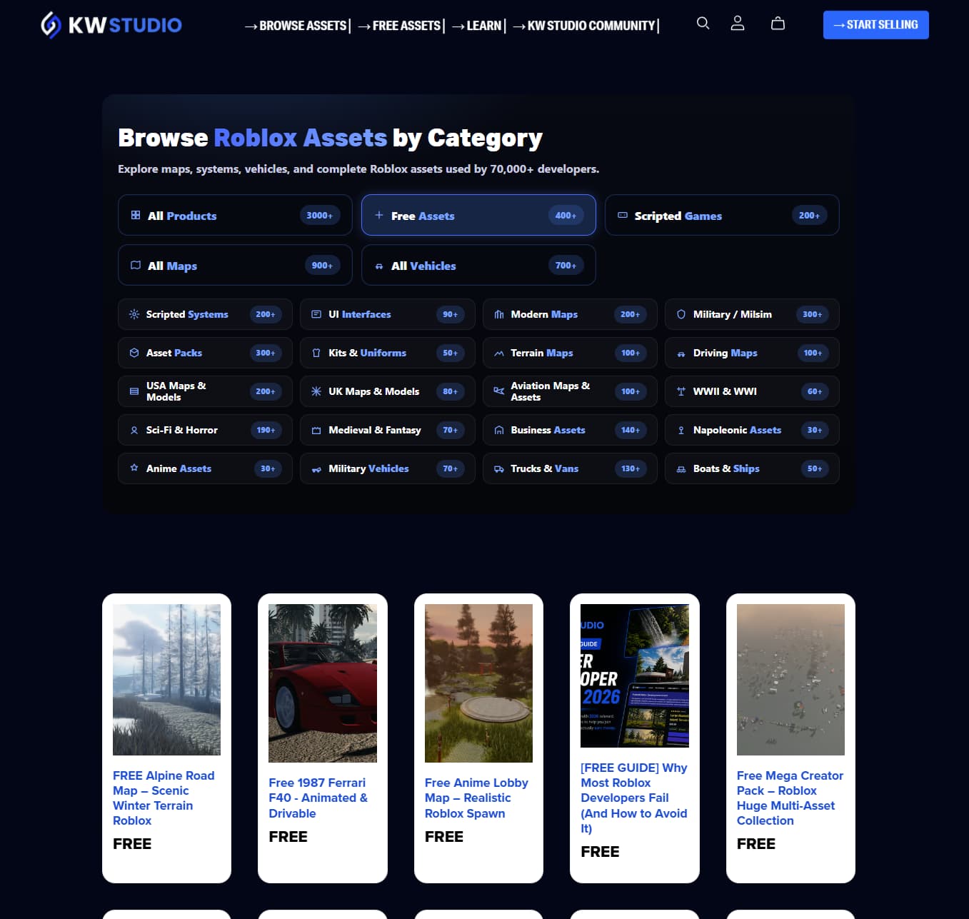 K W Developer KW Studio - Buying, browsing and selling Roblox assets has been made ...
