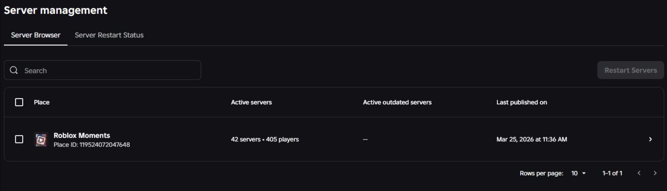 Revamped Server Restarts and Server Management - Announcements ...