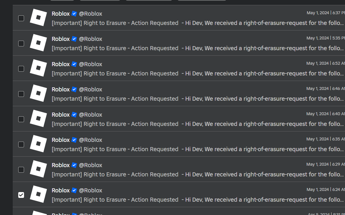 Someone Spamming The Right To Erasure Platform Usage Support 