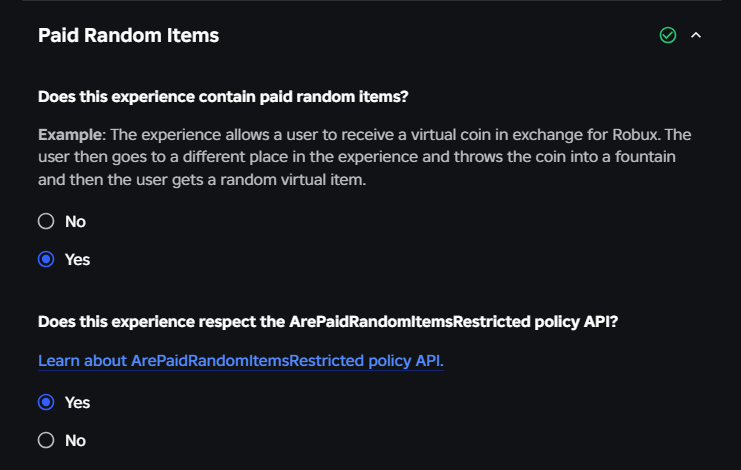 PolicyService API relating to Free-form User Content Creation