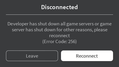 Servers randomly Shutting Down - Roblox Application and Website Bugs ...