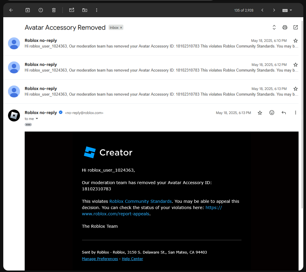 Assets can be moderated while already moderated - Catalog Asset Bugs ...