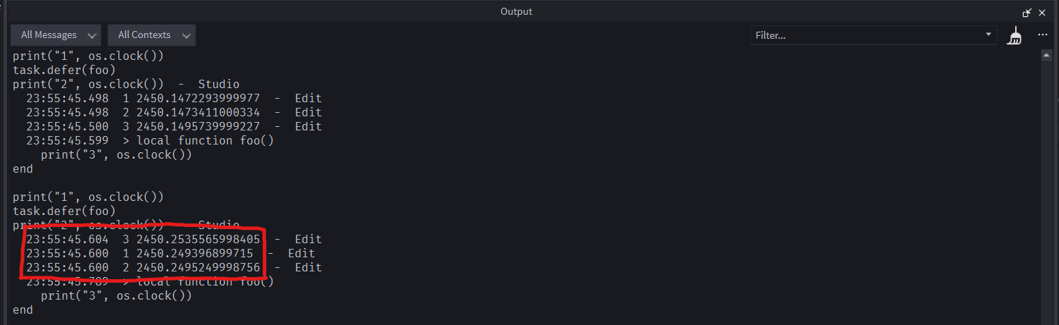 Message ordering can be inconsistent when using task.defer - Studio ...