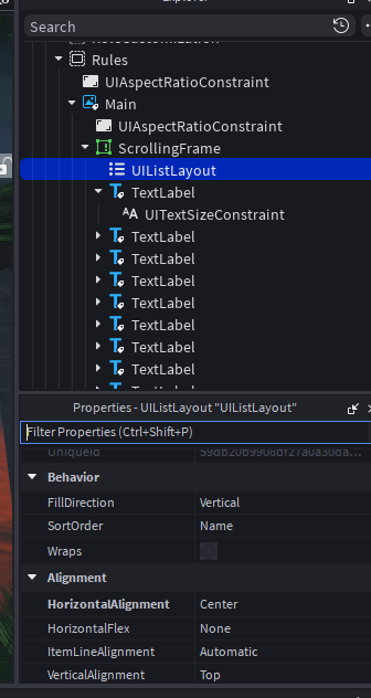 Problem with spacing in ScrollingFrame - Art Design Support - Developer ...