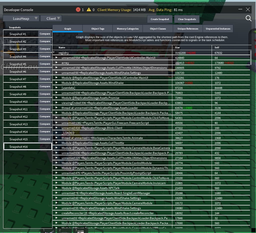 Could I Have a Memory Issue in Roblox? - Scripting Support - Developer ...